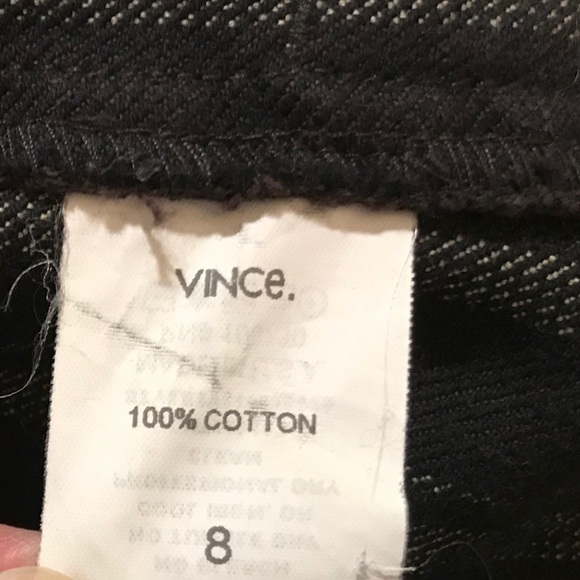 Vince Rare Wide Leg Crop Pants Cotton W/ Frayed top of waistband Size 8 - Picture 8 of 9